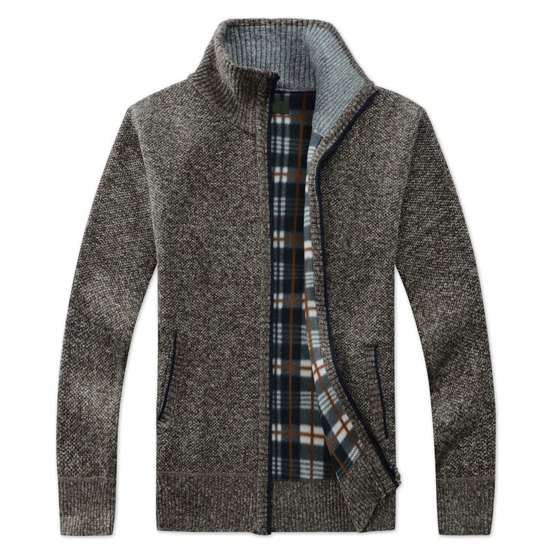 LEGIBLE 2025 Men's Sweaters Autumn Winter Wool Zipper Cardigan Sweaters Man Casual Knitwear Sweatercoat Male