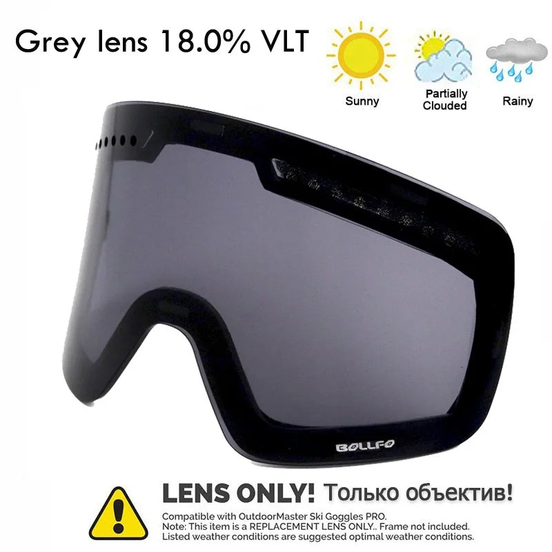 Ski Glasses For Skiing Double Lens Magnetic Mountaineering Glasses UV400 Anti-fog Ski Goggles Men Women Snowmobile Mask