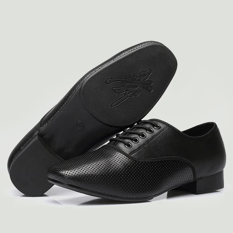 Sneakers Men Modern Dance Shoes Canvas Latin Tango Ballroom Shoes Leather Rubber Soft Sole Man Dancing Shoes Breathable Sports