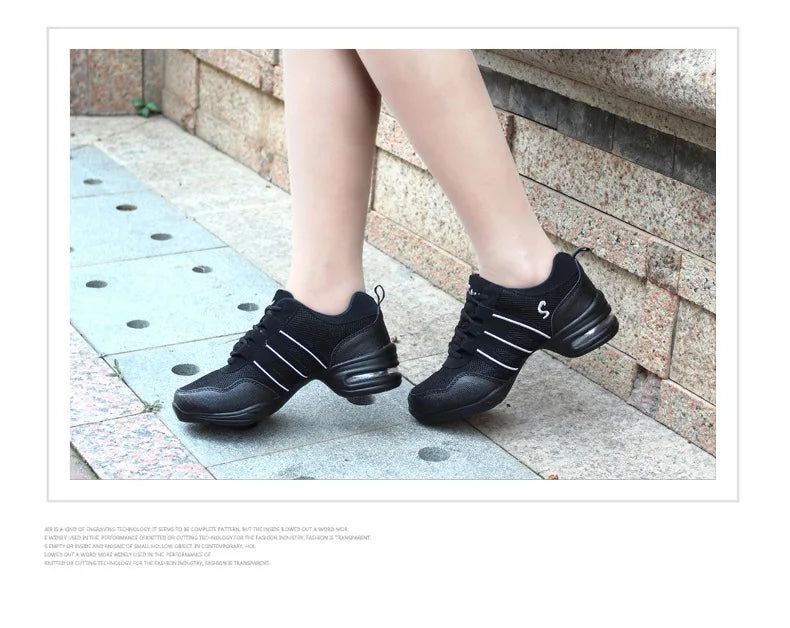 Mesh Cloth Dance Sneakers Jazz Shoes Dancing Modern Footwear Belly Contemporary Gym Dancers Leisure Sports Men Women Child Adult