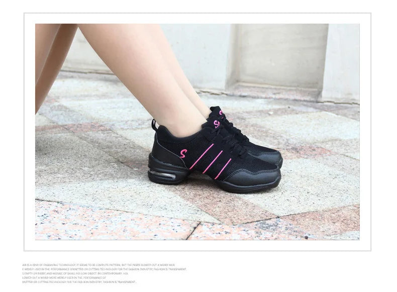 Mesh Cloth Dance Sneakers Jazz Shoes Dancing Modern Footwear Belly Contemporary Gym Dancers Leisure Sports Men Women Child Adult