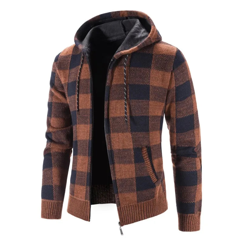 LEGIBLE 2025 Men's Sweaters Autumn Winter Wool Zipper Cardigan Sweaters Man Casual Knitwear Sweatercoat Male