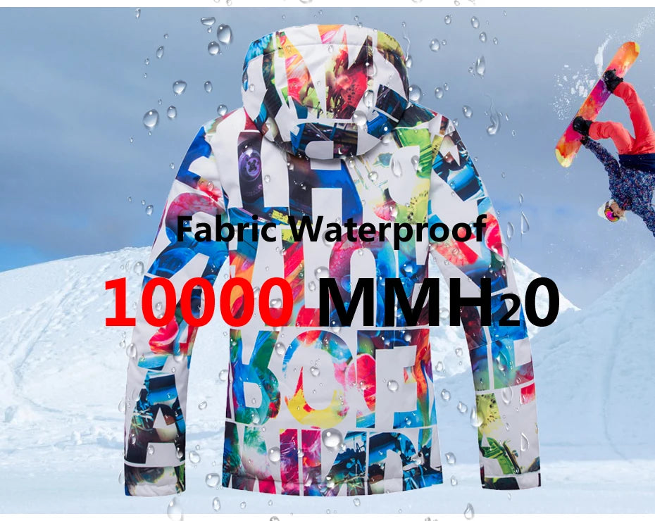 New Thick Warm Ski Suit Women Waterproof Windproof Skiing and Snowboarding Jacket Pants Set Female Snow Costumes Outdoor Wear