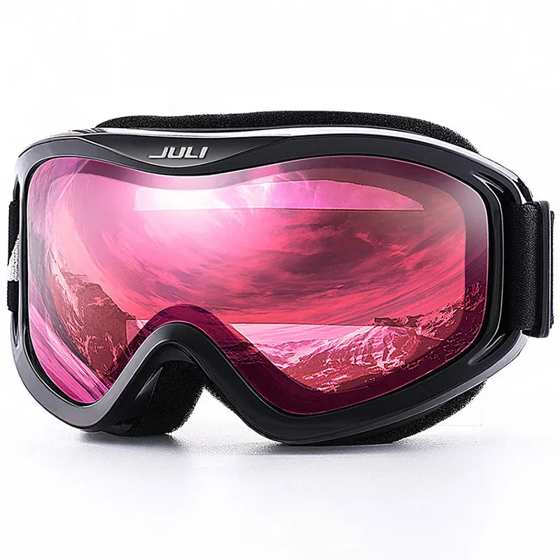 MAXJULI Brand Professional Ski Goggles Double Layers Lens Anti-fog UV400 Ski Glasses Skiing Men Women Snow Goggles