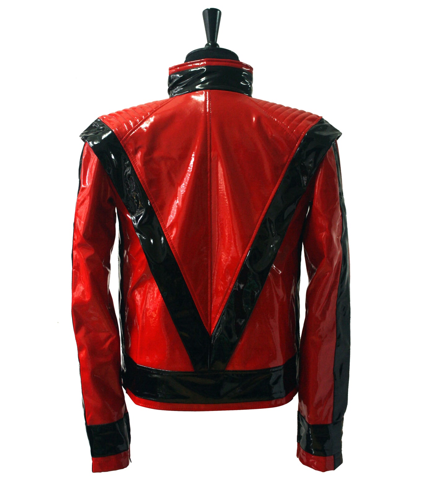 Michael Jackson Red PU Leather This Is It Thriller Jacket PUNK Skinny Outwear Motorcycle Impersonator