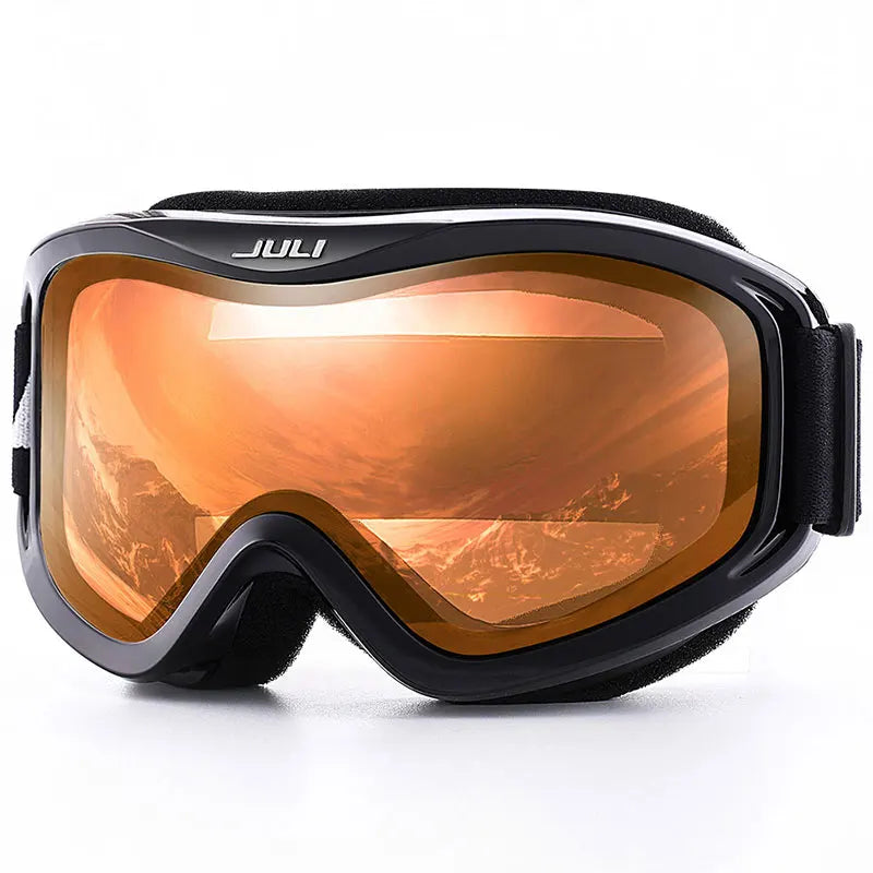 MAXJULI Brand Professional Ski Goggles Double Layers Lens Anti-fog UV400 Ski Glasses Skiing Men Women Snow Goggles