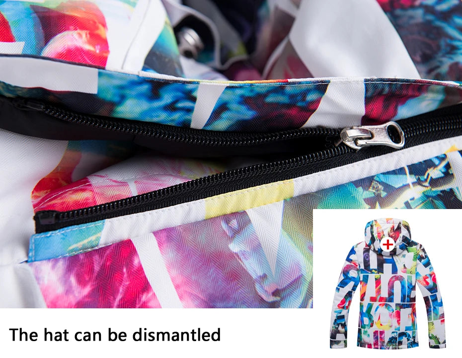 New Thick Warm Ski Suit Women Waterproof Windproof Skiing and Snowboarding Jacket Pants Set Female Snow Costumes Outdoor Wear