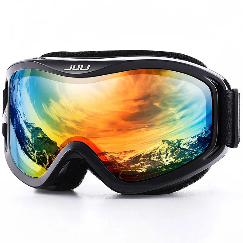 MAXJULI Brand Professional Ski Goggles Double Layers Lens Anti-fog UV400 Ski Glasses Skiing Men Women Snow Goggles