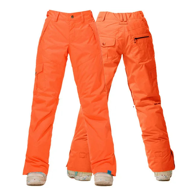GSOU SNOW New Winter -35 degree Ski Pants Women Waterproof Snow Snowboard Pants Outdoor  Camping Women Trousers Punch pants
