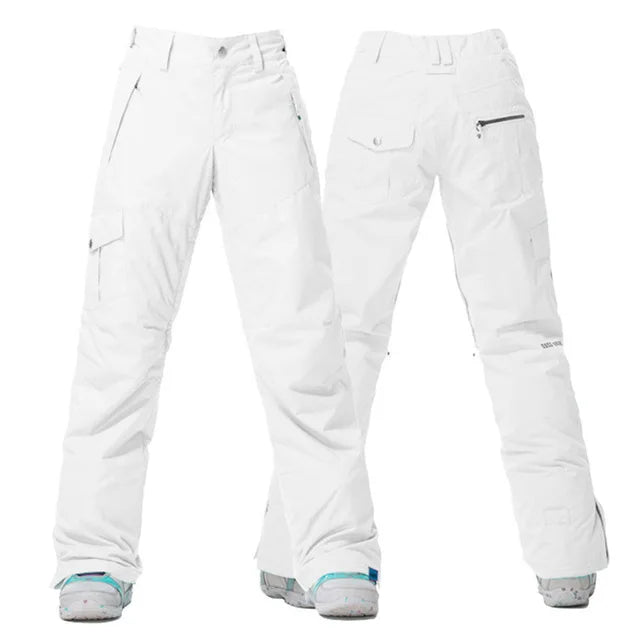 GSOU SNOW New Winter -35 degree Ski Pants Women Waterproof Snow Snowboard Pants Outdoor  Camping Women Trousers Punch pants