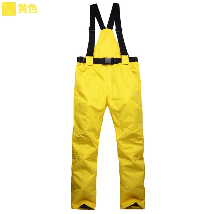 Thicken Warm Ski Suit for Men Windproof Waterproof Skiing Suits Male Snowboarding Jacket and Pants, Snow Overalls Winter New