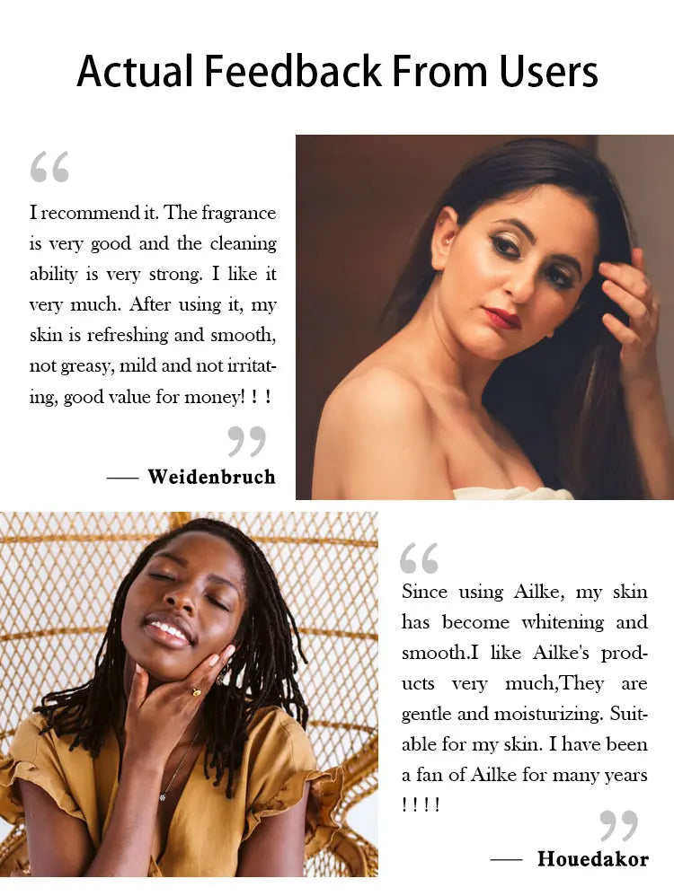 AILKE Collagen Whitening Set For All Skin Types, Lightening, Reduce Dark Spots, Freckles, Hyperpigmentation, Even Skin Tone
