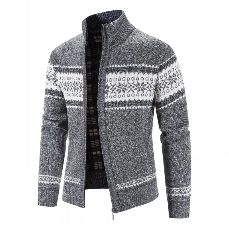 LEGIBLE 2025 Men's Sweaters Autumn Winter Wool Zipper Cardigan Sweaters Man Casual Knitwear Sweatercoat Male