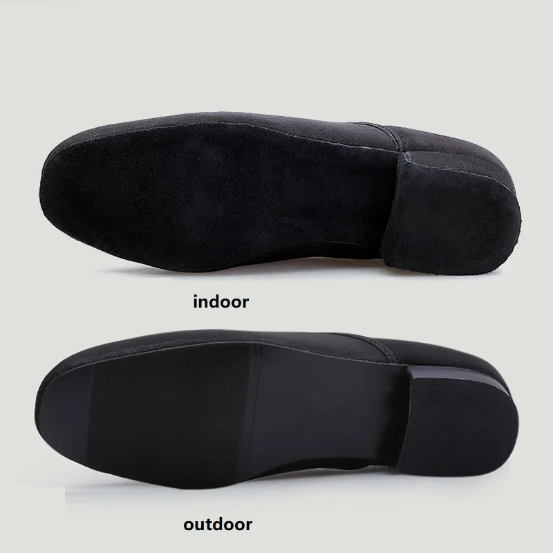 Sneakers Men Modern Dance Shoes Canvas Latin Tango Ballroom Shoes Leather Rubber Soft Sole Man Dancing Shoes Breathable Sports