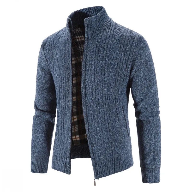 LEGIBLE 2025 Men's Sweaters Autumn Winter Wool Zipper Cardigan Sweaters Man Casual Knitwear Sweatercoat Male
