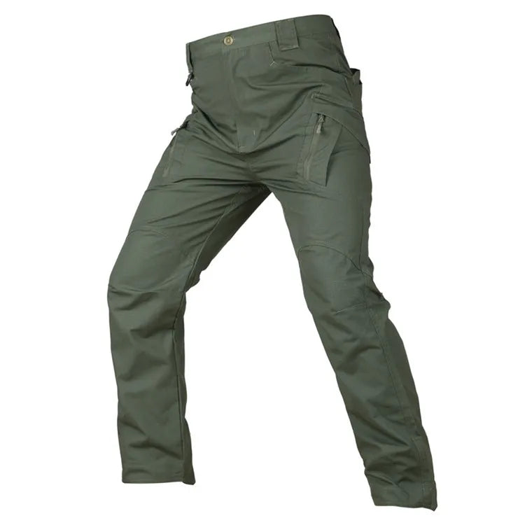 Mens Waterproof Cargo Pants Elastic Multiple Pocket SWAT Combat Trousers Outdoor Joggers Pant Tactical Hiking Hunting Pants Men
