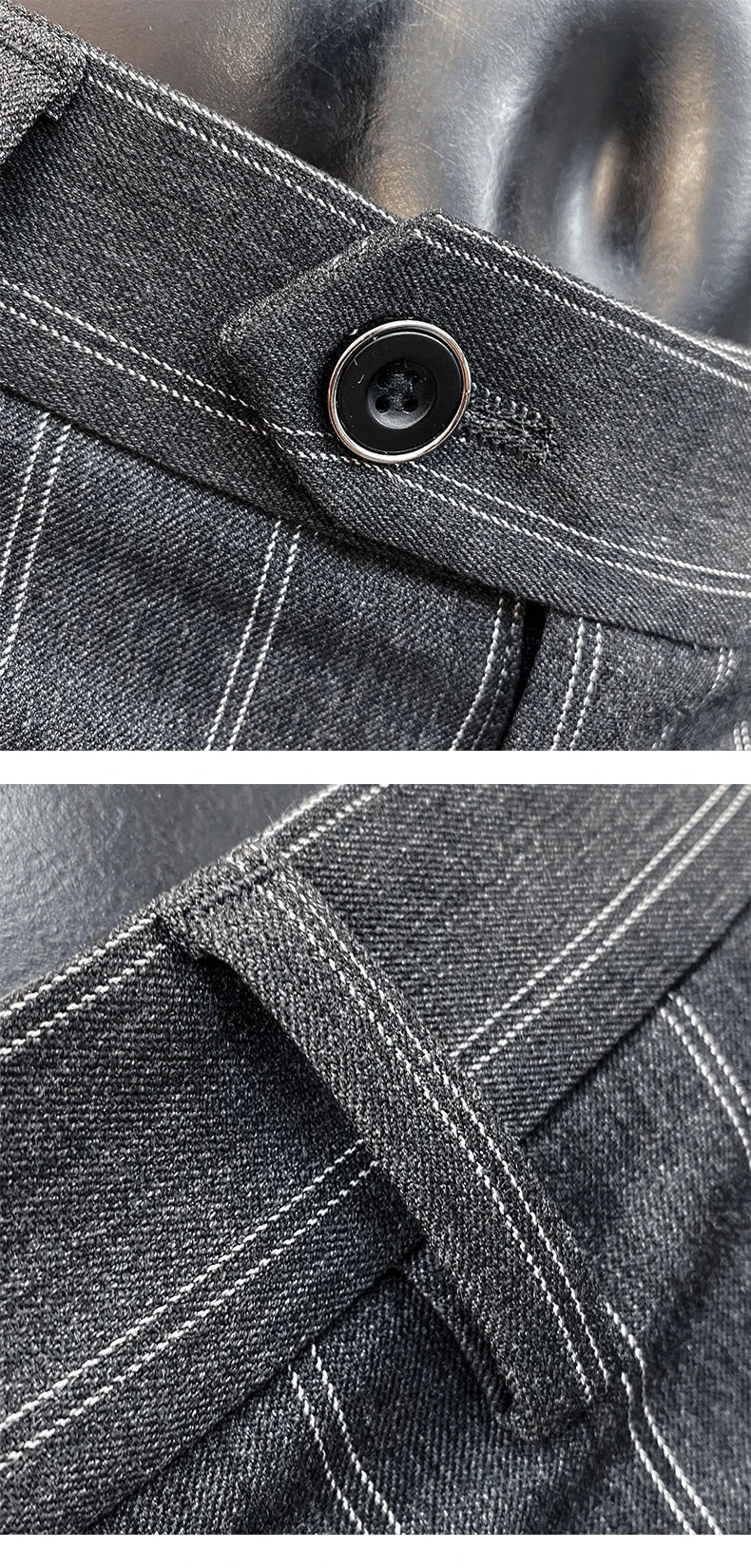 Men Suit Pants Hombre Pantalones 2026 Spring Stretch Slim Formal Trousers for Men Fashion Casual Stripe Dress Pants Men Clothing