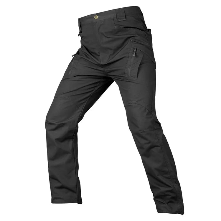 Mens Waterproof Cargo Pants Elastic Multiple Pocket SWAT Combat Trousers Outdoor Joggers Pant Tactical Hiking Hunting Pants Men