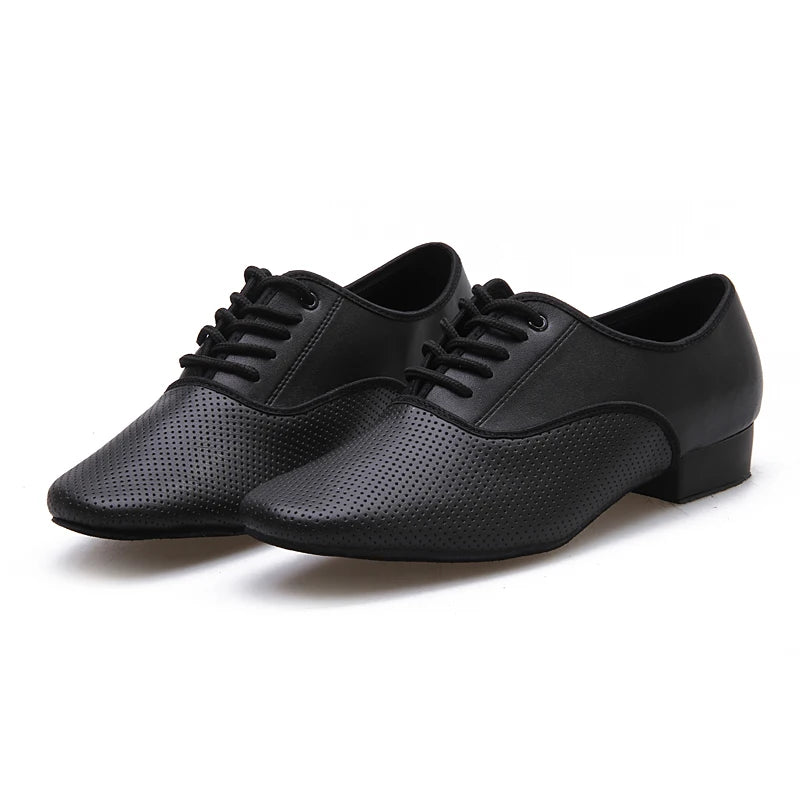 Sneakers Men Modern Dance Shoes Canvas Latin Tango Ballroom Shoes Leather Rubber Soft Sole Man Dancing Shoes Breathable Sports