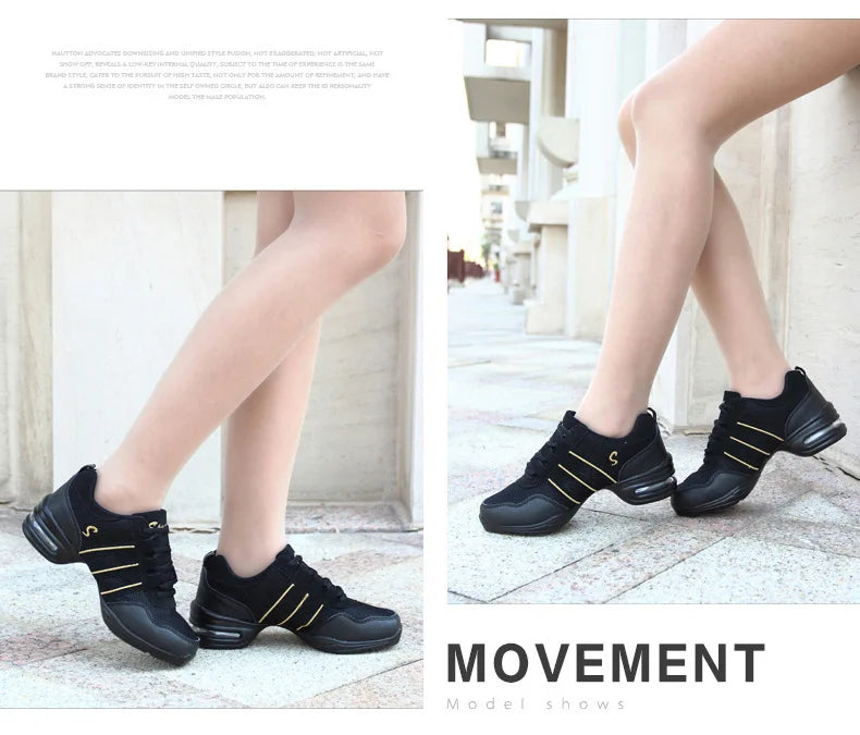 Mesh Cloth Dance Sneakers Jazz Shoes Dancing Modern Footwear Belly Contemporary Gym Dancers Leisure Sports Men Women Child Adult