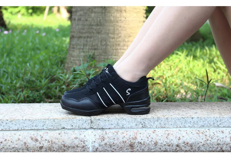 Mesh Cloth Dance Sneakers Jazz Shoes Dancing Modern Footwear Belly Contemporary Gym Dancers Leisure Sports Men Women Child Adult
