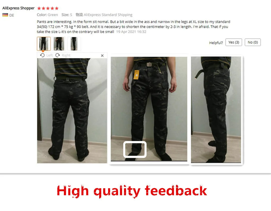 Mens Waterproof Cargo Pants Elastic Multiple Pocket Military Male Trousers Outdoor Joggers Pant Plus Size Tactical Pants Men