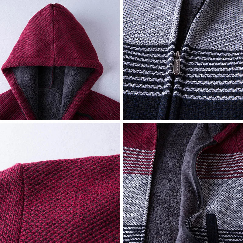LEGIBLE 2025 Men's Sweaters Autumn Winter Wool Zipper Cardigan Sweaters Man Casual Knitwear Sweatercoat Male