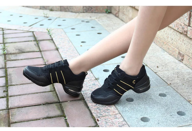 Mesh Cloth Dance Sneakers Jazz Shoes Dancing Modern Footwear Belly Contemporary Gym Dancers Leisure Sports Men Women Child Adult