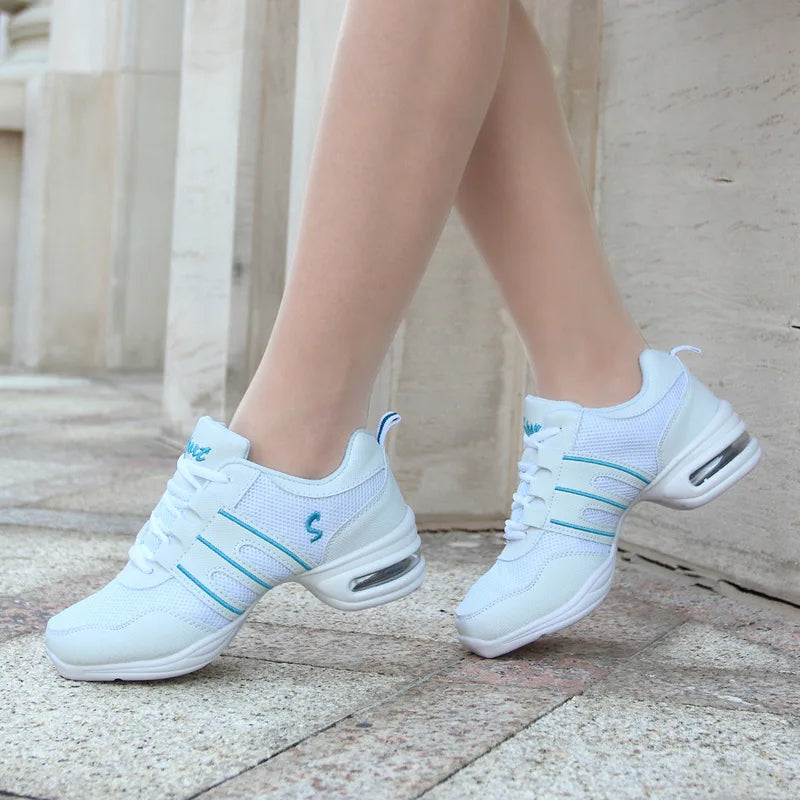 Mesh Cloth Dance Sneakers Jazz Shoes Dancing Modern Footwear Belly Contemporary Gym Dancers Leisure Sports Men Women Child Adult