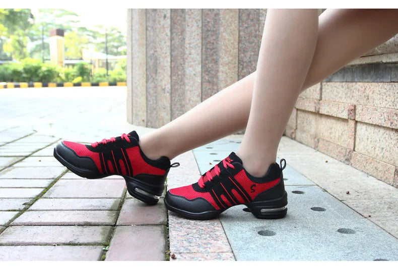 Mesh Cloth Dance Sneakers Jazz Shoes Dancing Modern Footwear Belly Contemporary Gym Dancers Leisure Sports Men Women Child Adult