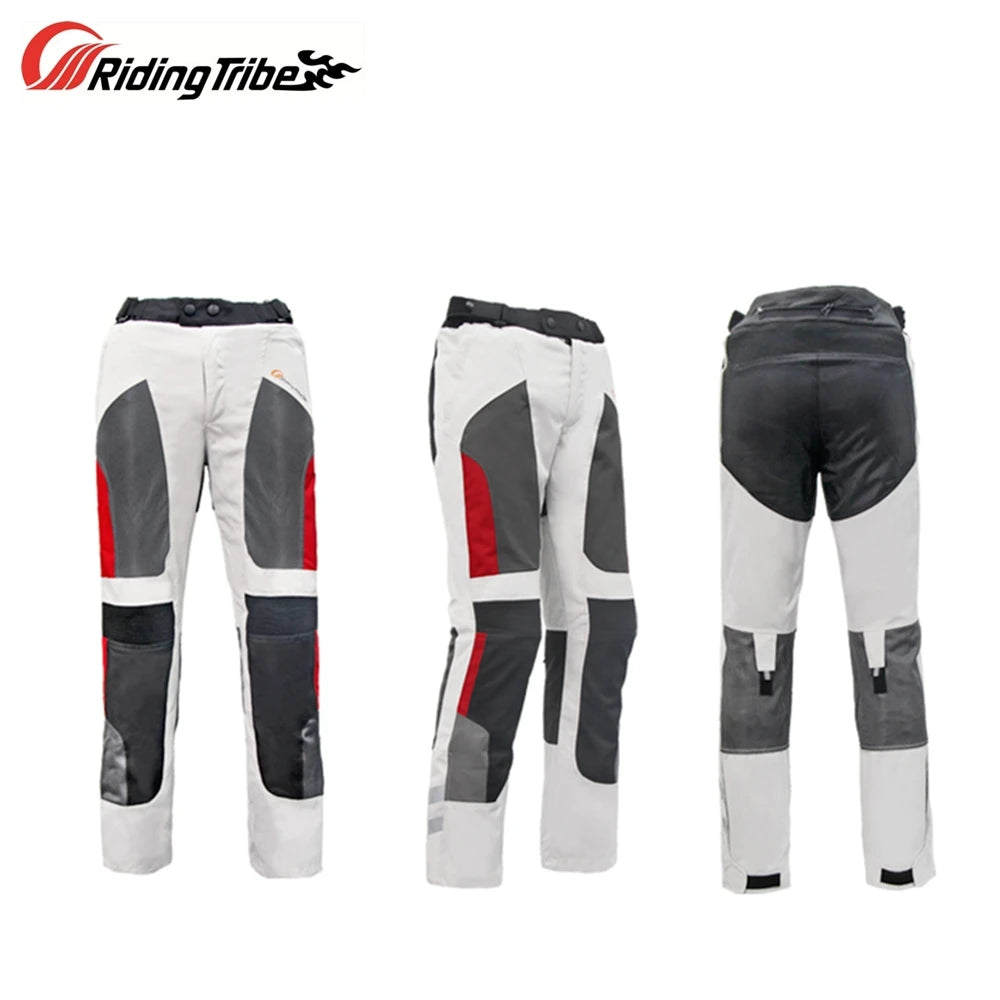 Motorcycle Pants Summer Breathable Winter Warm Motorbike Riding Protective Waterproof Trousers with free Liner and Kneepads HP12