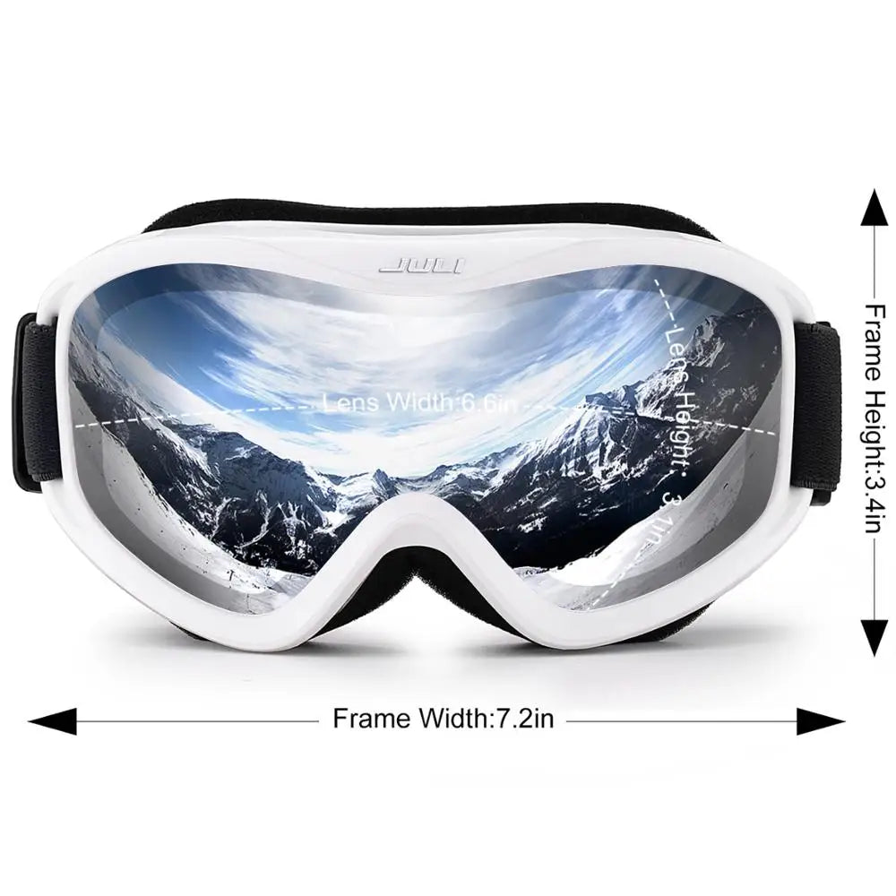 MAXJULI Professional Ski Goggles Double Layer Anti-Fog UV400 Lens Snowboarding Snow Winter Sports Goggles for Men Women BBS