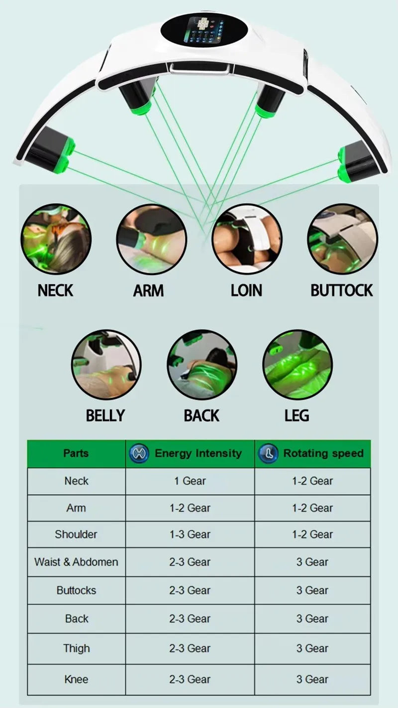 10D Master Non-invasive Weight Loss Slimming Machine Cellulite Fat Reduction Body Shape Pain Relief Physiotherapy