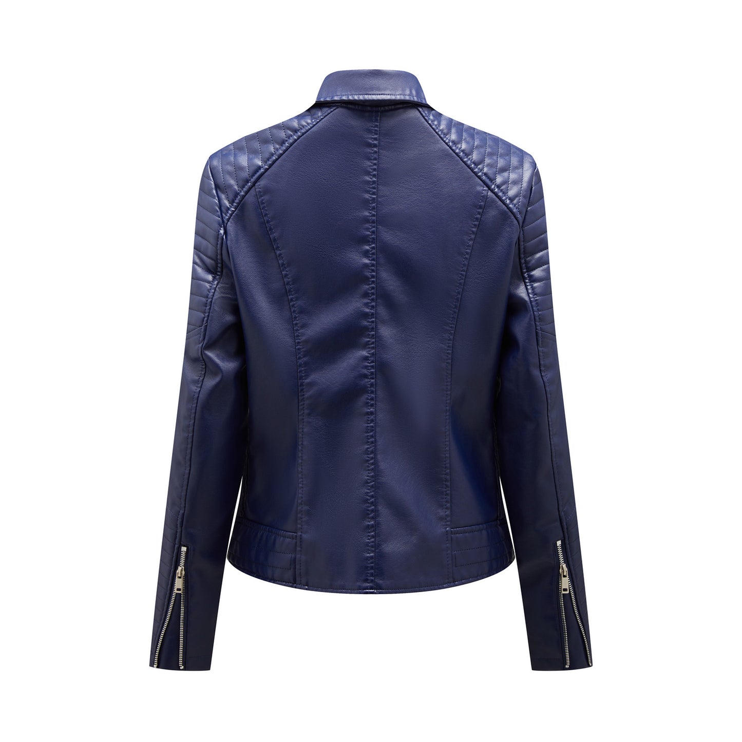 New Women Soft Motorcycle Faux Leather Jackets Ladies Long Sleeve Autumn Winter Biker Streetwear Coat