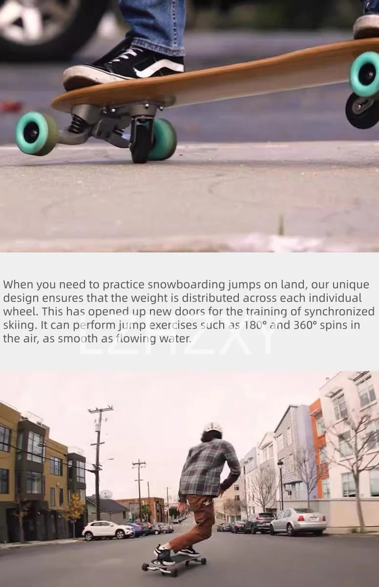Land snowboarding male and female simulation skiing practice board snowboarding Sports and Entertainment