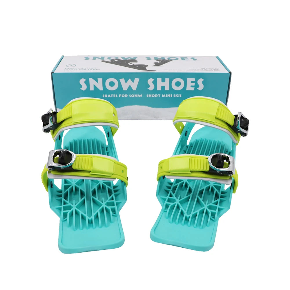 Adult mini entry-level ski skis suitable for beginners Ski boots that can be worn directly on the feet Snow walking shoes