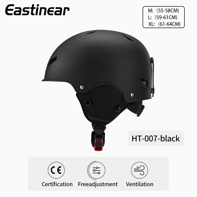 Eastinear Ski Helmet Ski Goggles Helmet Integrated Warm and Anti-collision Outdoor Ski Safety Equipment for Adults and Children