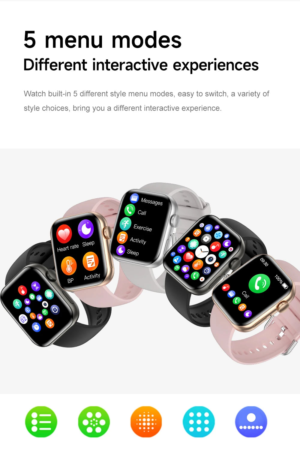2026 New For iOS Watch Series 11 Smart Watch Ultra HD AMOLED GPS NFC Heart Rate IP68 Waterproof Sport Fitness Call Smartbracelet