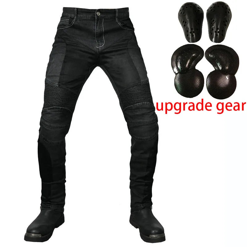 2024 New PK719 Upgrade Model Motorcycle Summer Riding Jeans With Breathable Net Knight CECertification Equipment Anti-fall Pants