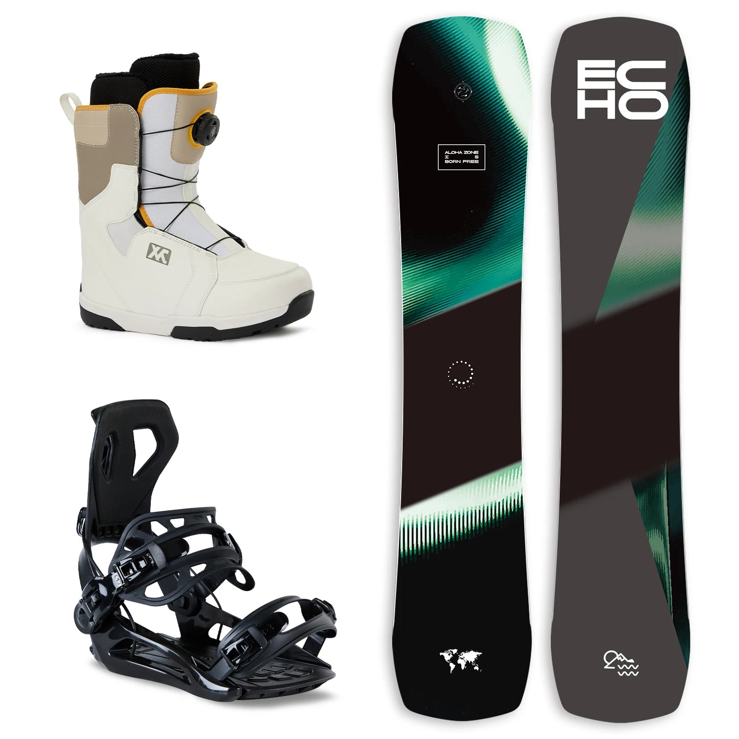 Full Set Snowboard Package with Bindings and Boots