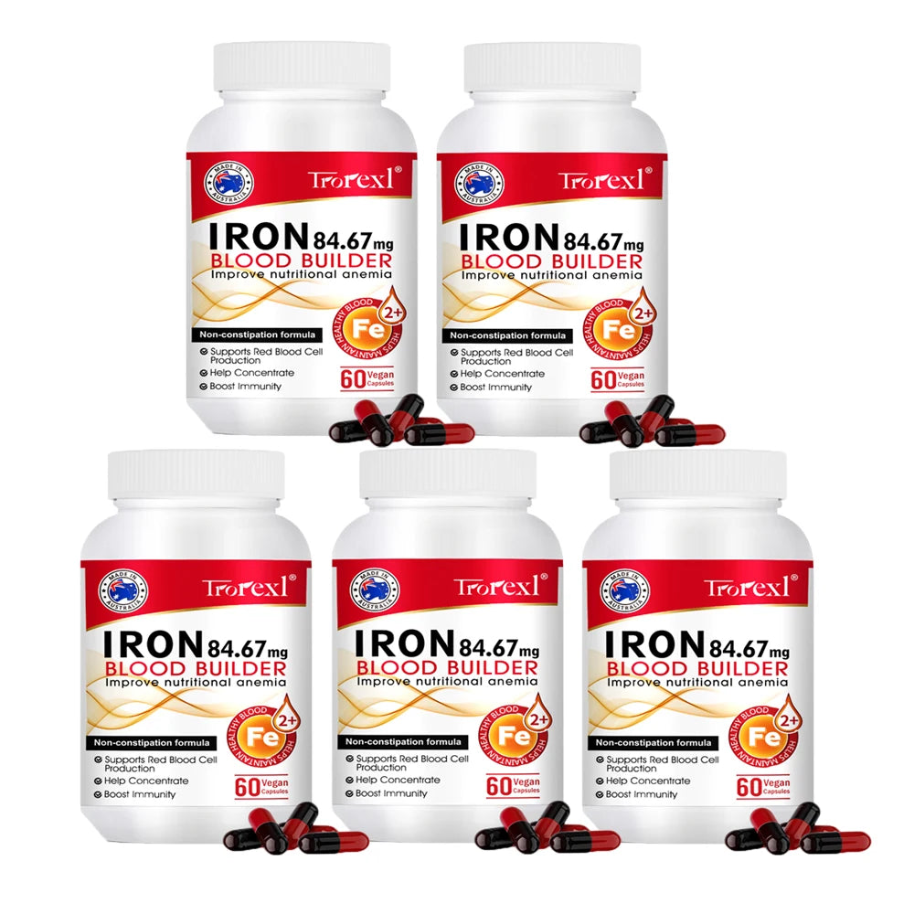 Iron Blood Builder Supplement for Women Nutritional Anemia, Iron Levels, Enhance Immunity Pills for Women Boosting Hemoglobin