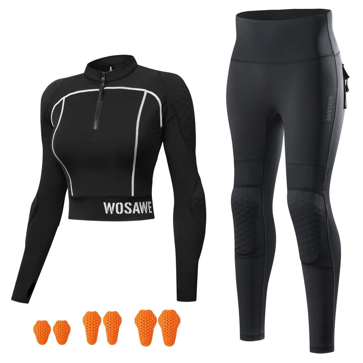 WOSAWE Women Motorcycle Jacket Summer Motorcycle Pants CE Approved Full Body Armor Protection Moto Racing Clothing