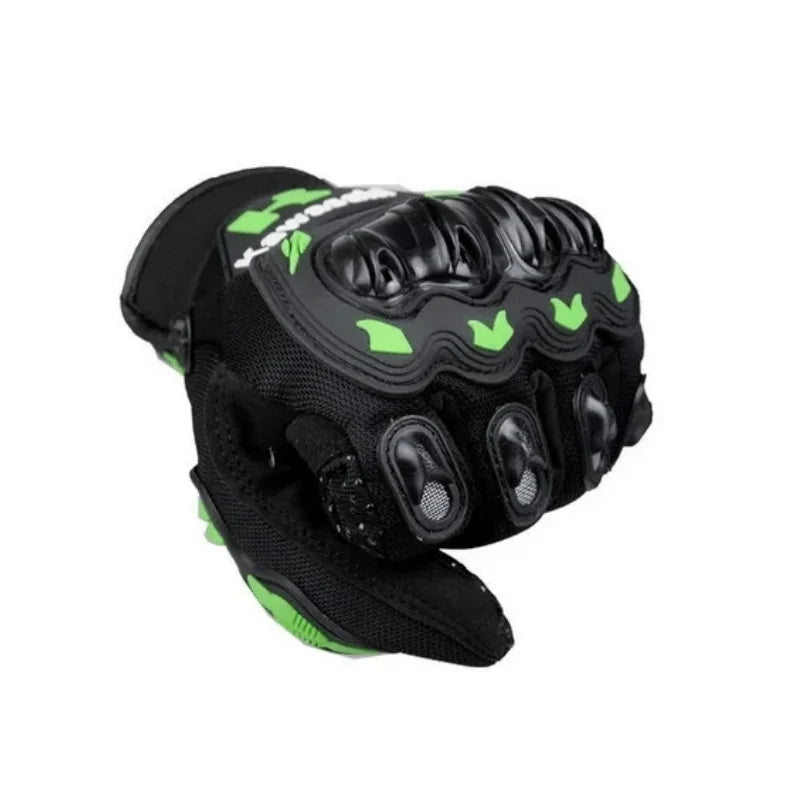 Kawasaki motorcycle gloves full finger gloves anti slip and wear-resistant off-road racing bicycle protective equipment gloves