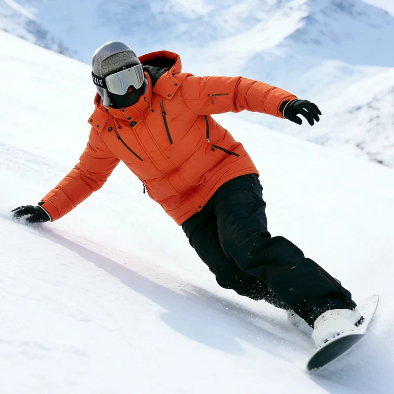 Winter Ski Suit Men Snow Parkas Warm Windproof Outdoor Sports Skiing Down Jackets and Pants Male Snowboard Wear Overalls