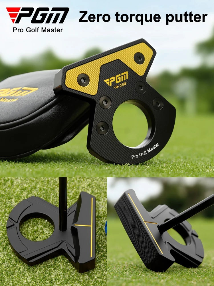 PGM Golf Club Zero Torque Putter Male Female Stable Big Head Forged Aluminum Low Center of Gravity with Ball Picking Aiming Line