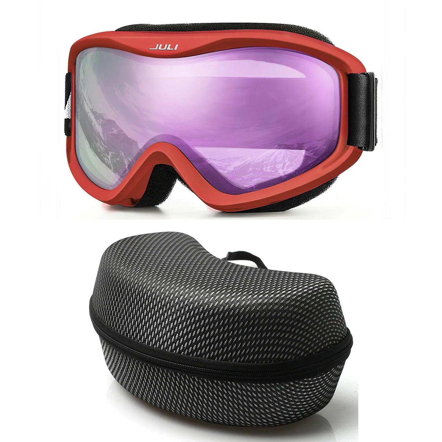 MAXJULI Professional Ski Goggles Double Layer Anti-Fog UV400 Lens Snowboarding Snow Winter Sports Goggles for Men Women BBS
