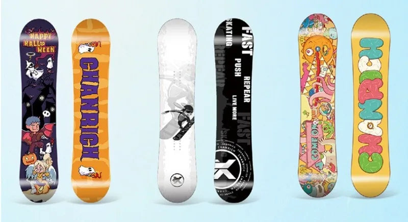 Children's All-Mountain Snowboard 80-120cm, Light Poplar Core Twin Symmetric for Beginner/Advanced Kids & Boys Girls