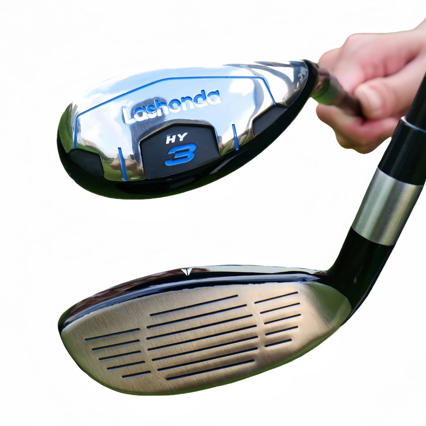 Lashonda Men's Golf Hybrid Clubs – Chicken Leg Stainless Steel Clubhead, Small Hollow Design, SR Flex Carbon Shaft, High Elast