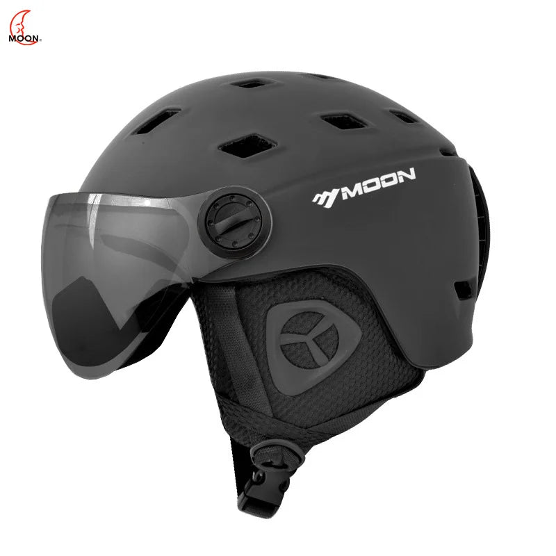 MOON-Professional Ski Helmet for Adult and Youth, Universal for Skateboard, Snowboard, Snow Equipment, Warm, Winter