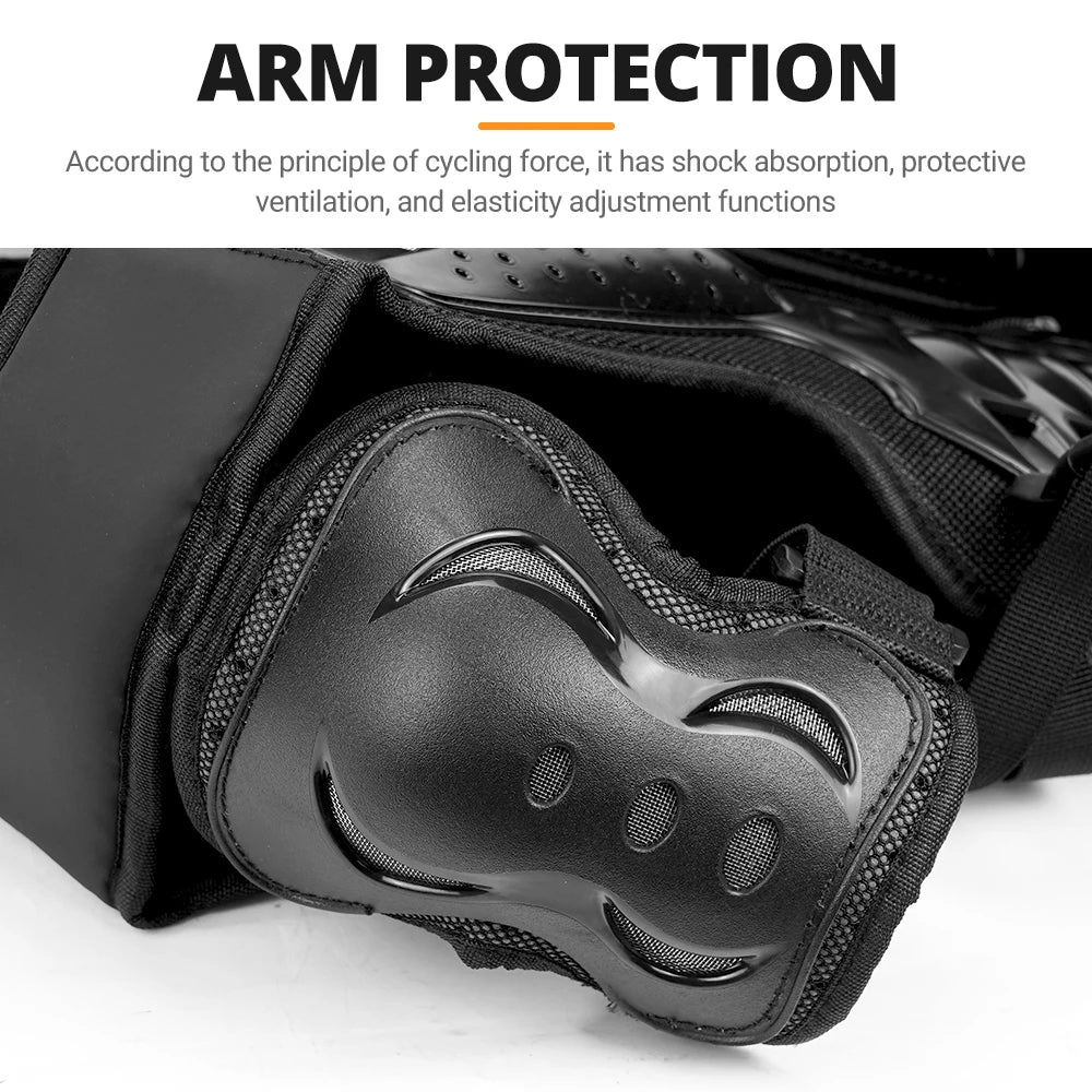 Kid's Motorcycle Armor Vest Protection Motocross Body Armor Jacket Protective Armors Riding Kneepads Moto Full Armor Children